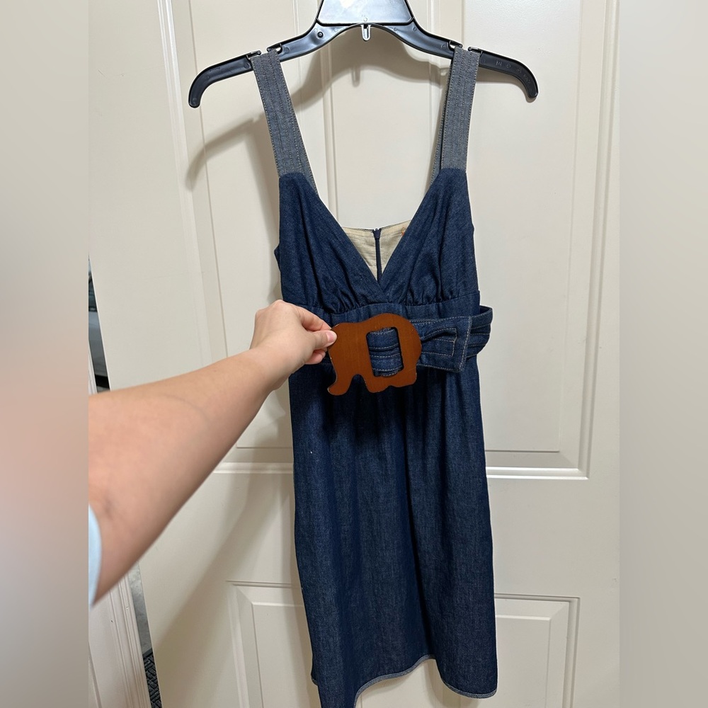Vintage voom by joy han Blue Denim Dress